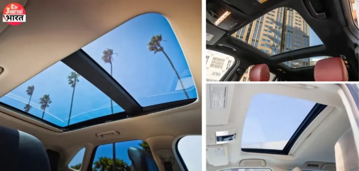 Sunroof vs moonroof