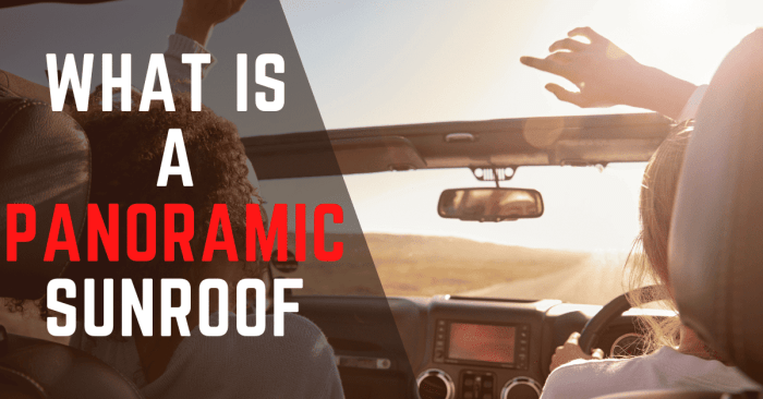 Panoramic sunroof